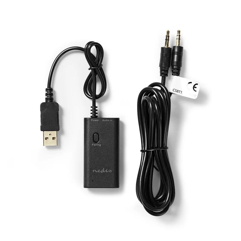 Bluetooth®-Zender Ingangen audio / video / data: 1x 3.5 mm - Maximaal 2 Apparaten - Zwart