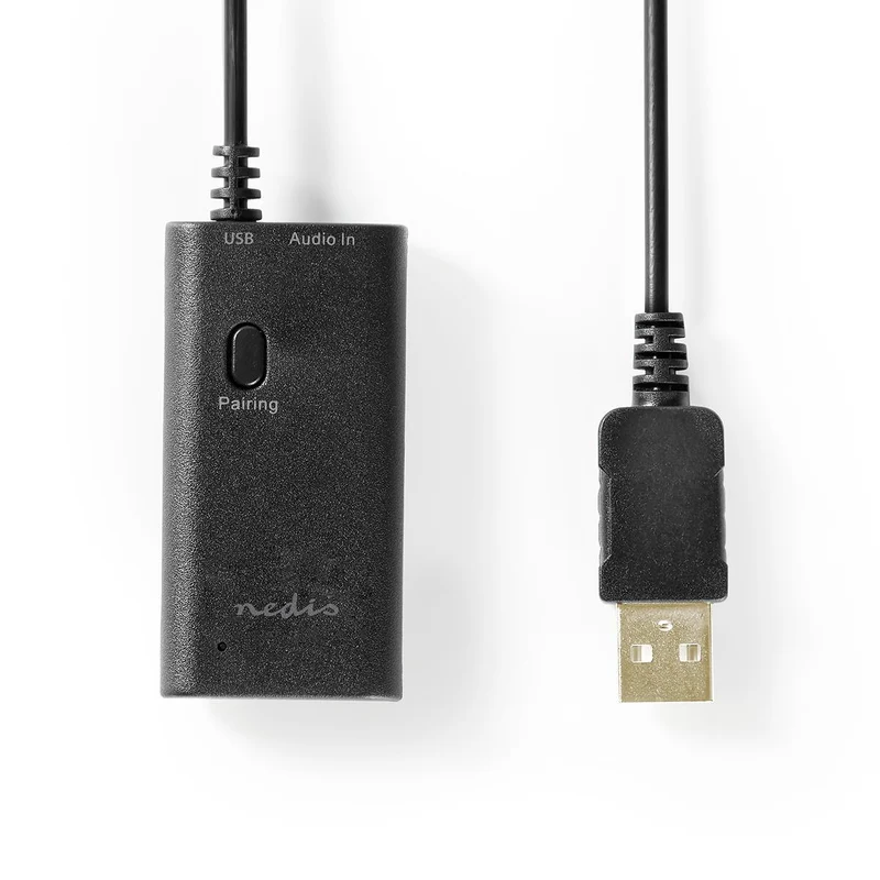 Bluetooth®-Zender Ingangen audio / video / data: 1x AUX / 1x USB - Maximaal 1 Apparaat - Zwart