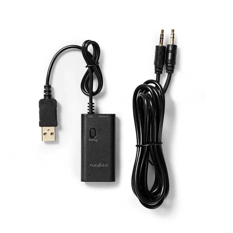 Bluetooth®-Zender Ingangen audio / video / data: 1x AUX / 1x USB - Maximaal 1 Apparaat - Zwart