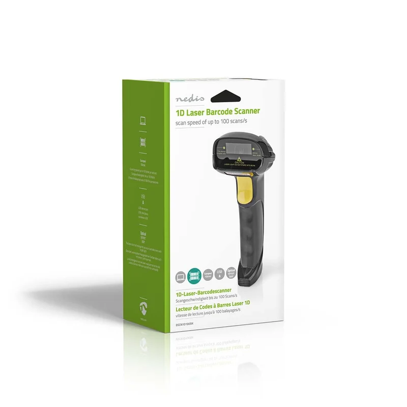 Barcodescanner Laser - Bedraad - 1D Lineair