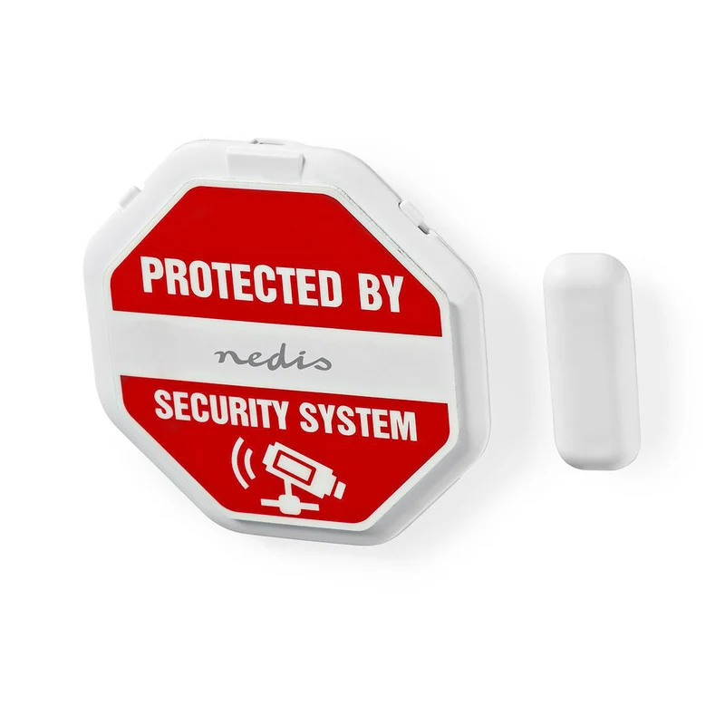 Deur- en raamalarm met sirene Glasbreuksensor / Magnetische sensor - Batterij Gevoed - 2x CR2032