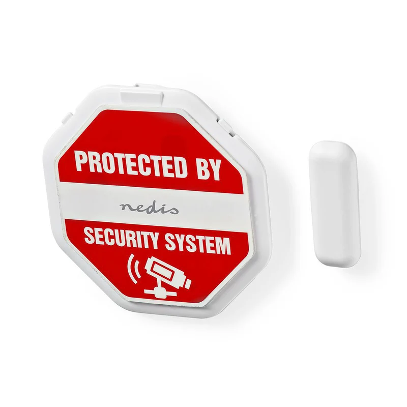 Deur- en raamalarm met sirene Magnetische sensor - Batterij Gevoed - 2x CR2032