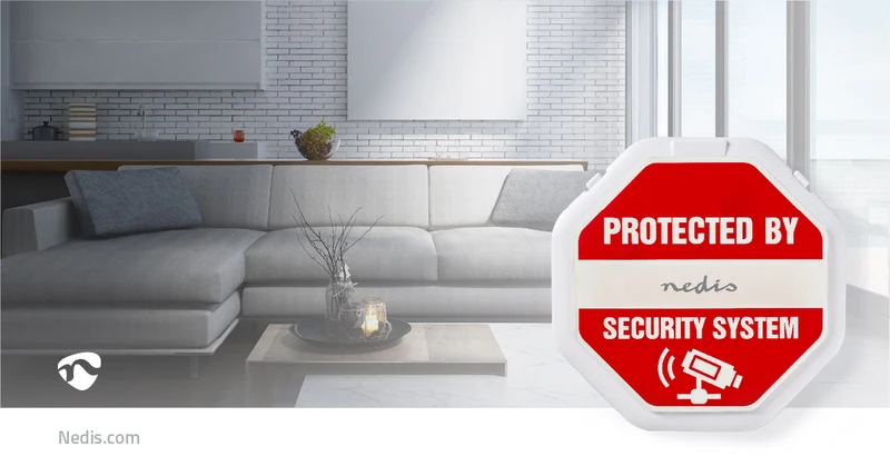 Deur- en raamalarm met sirene Magnetische sensor - Batterij Gevoed - 2x CR2032