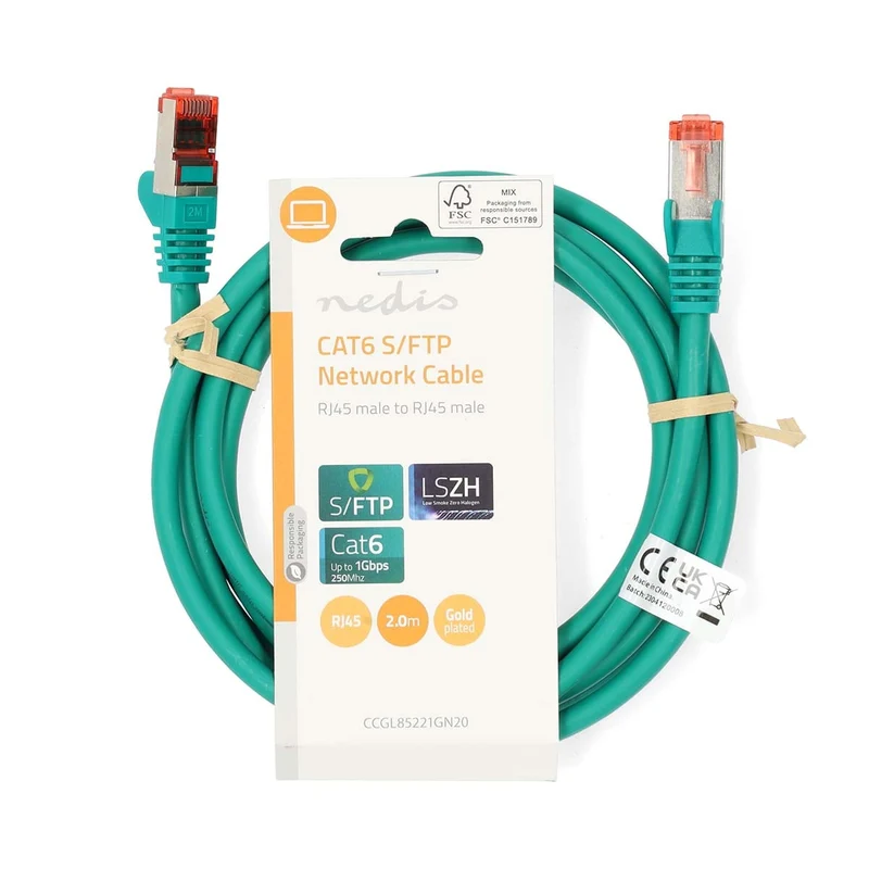 CAT6 Netwerkkabel RJ45 Male - RJ45 Male - S/FTP
