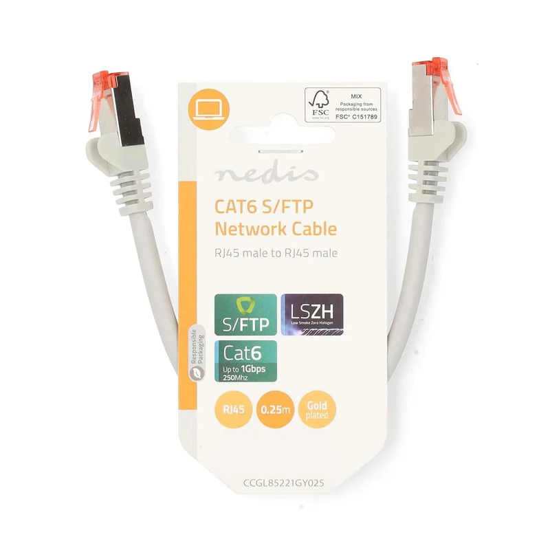 CAT6 Netwerkkabel RJ45 Male - RJ45 Male - S/FTP