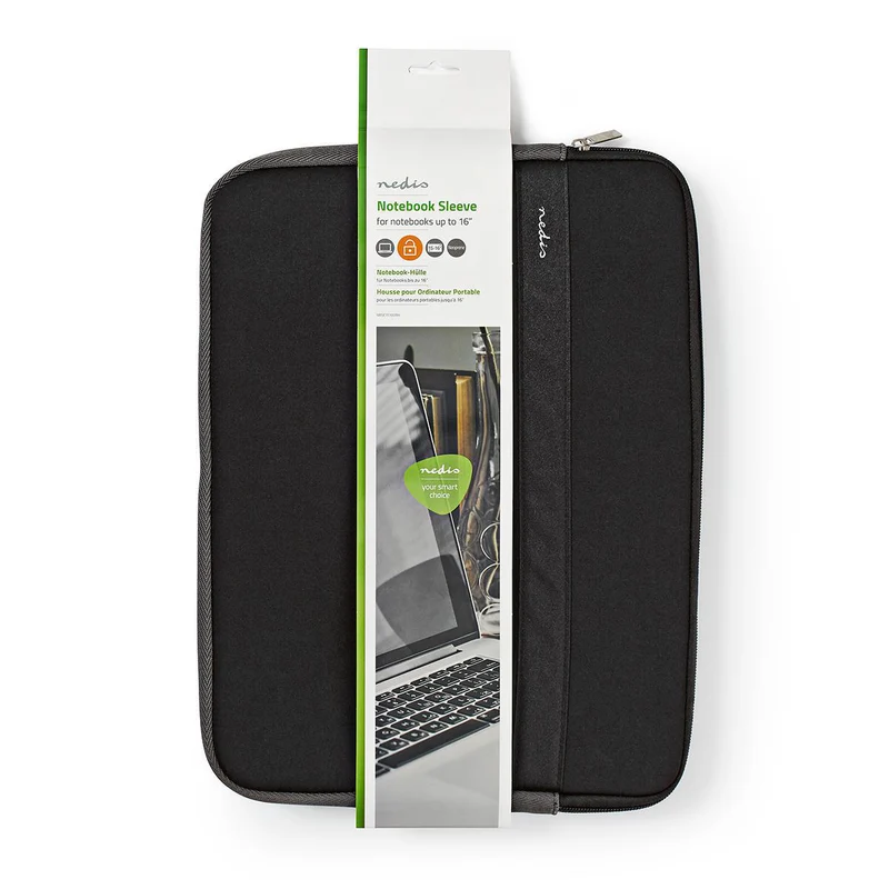 Notebookhoes Neopreen - Antraciet / Zwart - 20 mm
