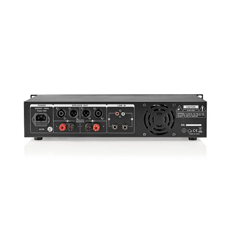PA-Versterker 2 Kanalen - 2U - 19 "rack-montage