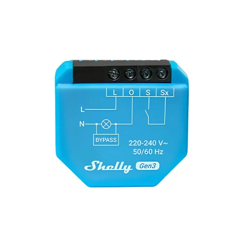 Shelly 1L Gen3 – Módulo Interruptor para Automação WiFi 1 Canal Sem Neutro