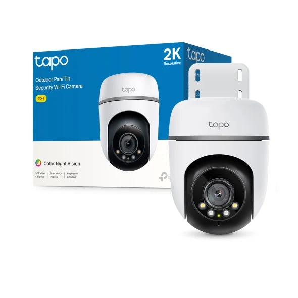TP-Link TAPO TC41 Câmara Exterior inteligente IP65 (WiFi) Motorizada Pan/Tilt 2K
