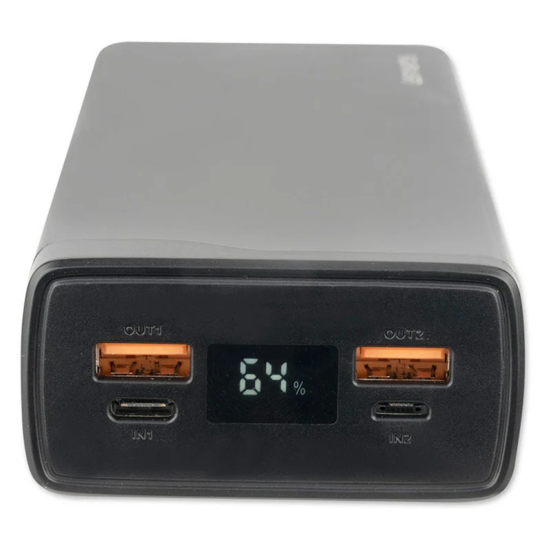4Smarts VoltHub Pro 26.800 mAh powerbank, 22.5W USB-C PD og QC 3.0, Gunmetal