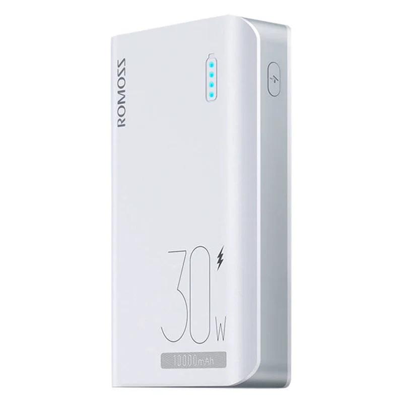Romoss Sense 4S Pro 10000mAh Powerbank, Hvid