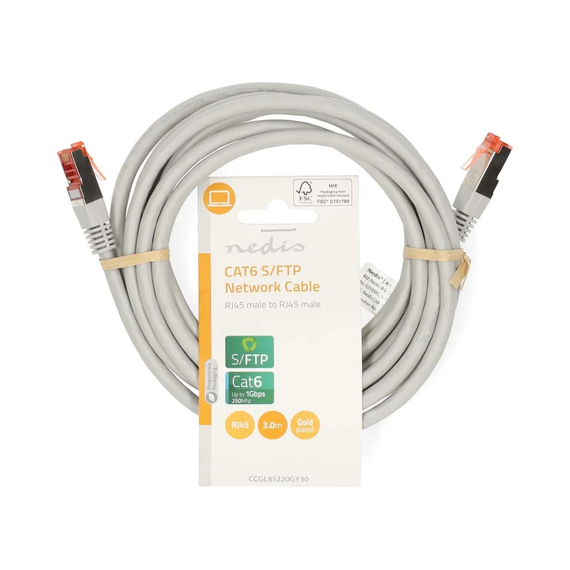 CAT6 Netwerkkabel RJ45 Male - RJ45 Male - SF/UTP