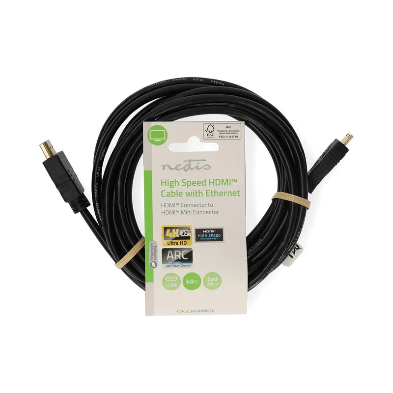 High Speed HDMI™-Kabel met Ethernet HDMI™ Connector - HDMI™ Mini-Connector - 4K@30Hz