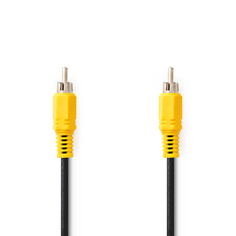 Composiet Videokabel RCA Male - RCA Male - Vernikkeld
