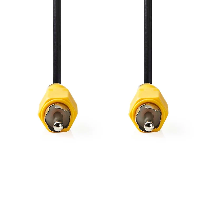 Composiet Videokabel RCA Male - RCA Male - Vernikkeld