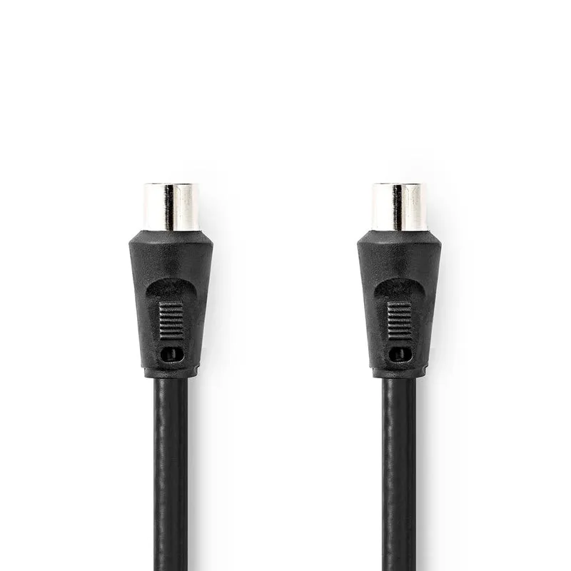 Coaxkabel IEC (Coax) Male - IEC (Coax) Male - Vernikkeld