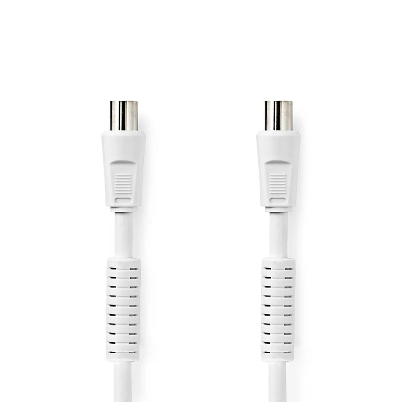 Coaxkabel IEC (Coax) Male - IEC (Coax) Female - Vernikkeld