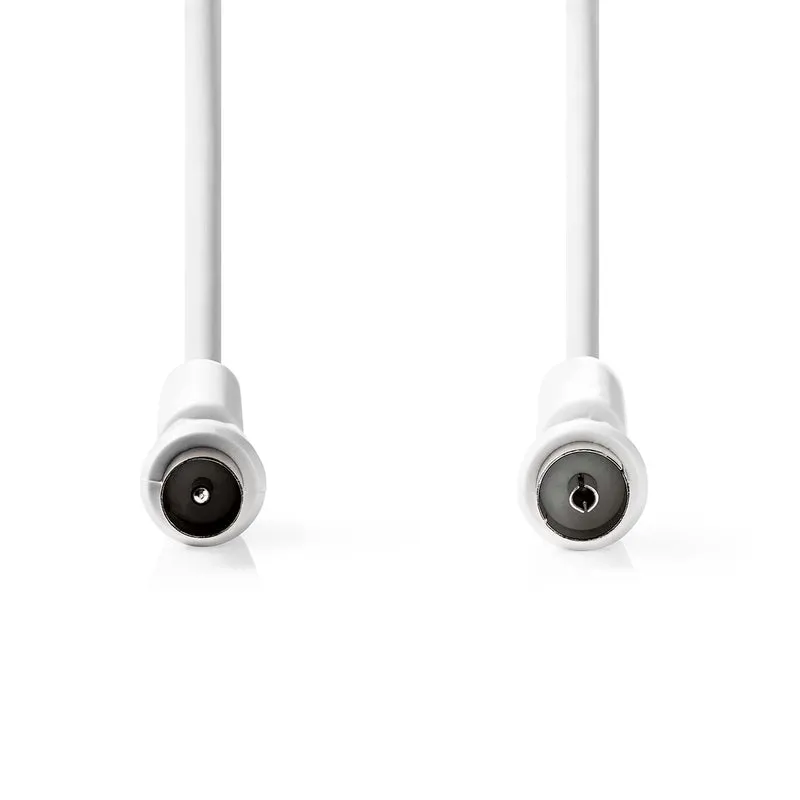 Coaxkabel IEC (Coax) Male - IEC (Coax) Female - Vernikkeld