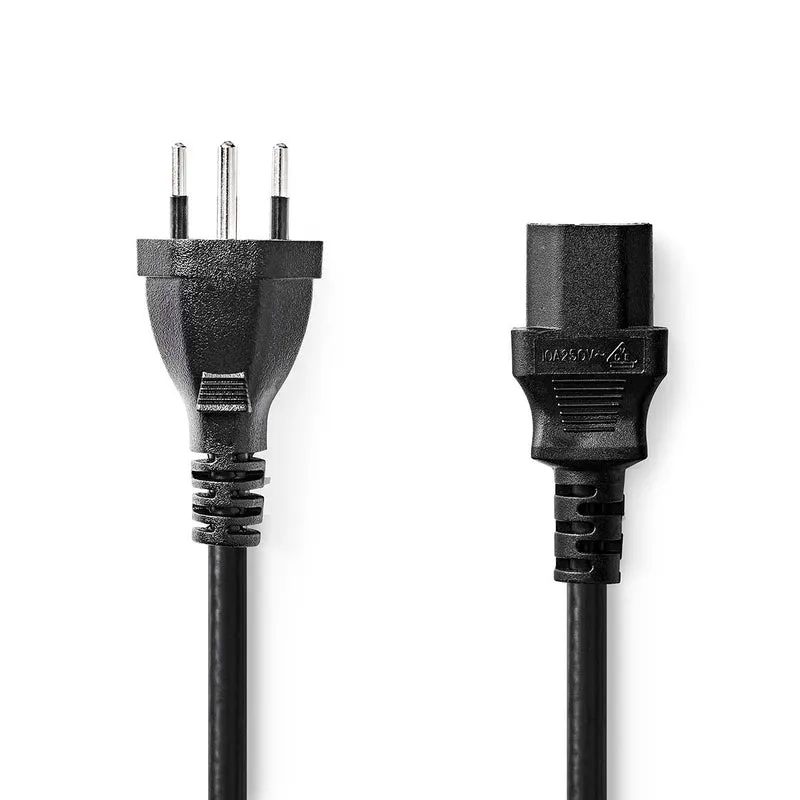 Stroomkabel CH Type 12 - IEC-320-C13 - Recht