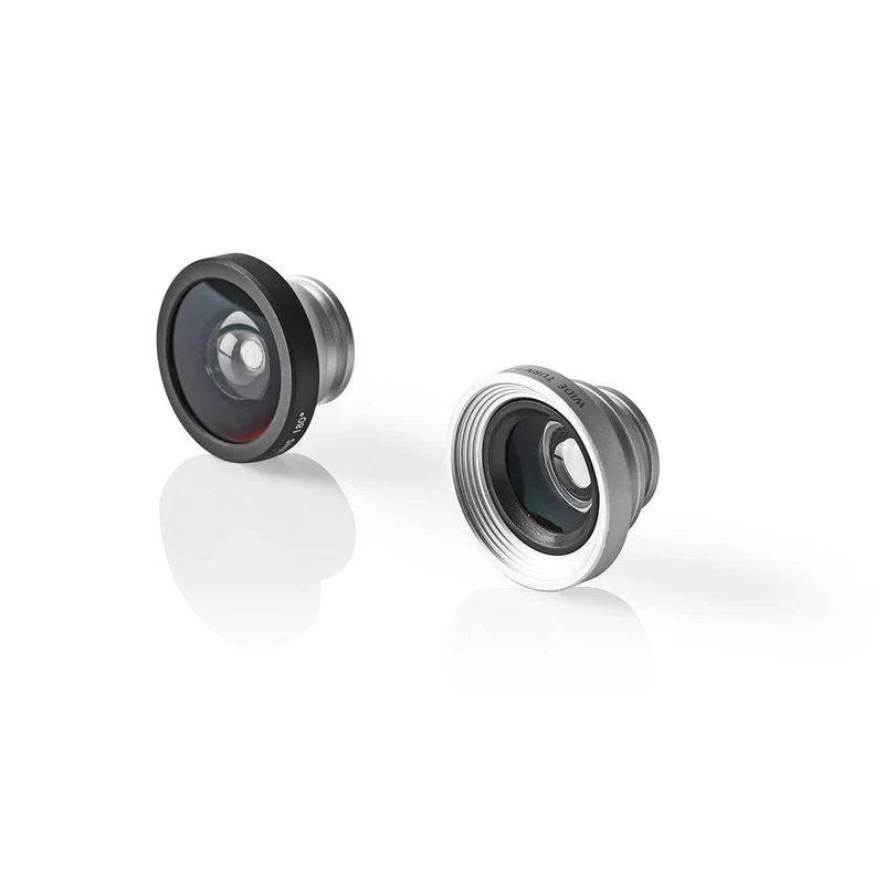 Set Cameralenzen Apparaat: Smartphone / Tablet - 3-in-1 - Type lens: Brede Hoek / Macro / Visoog