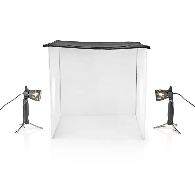 Fotostudioset 400 lm - Opvouwbaar - Achtergronden inbegrepen