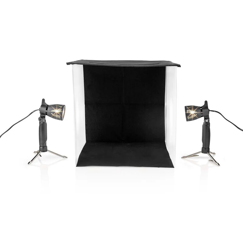 Fotostudioset 400 lm - Opvouwbaar - Achtergronden inbegrepen