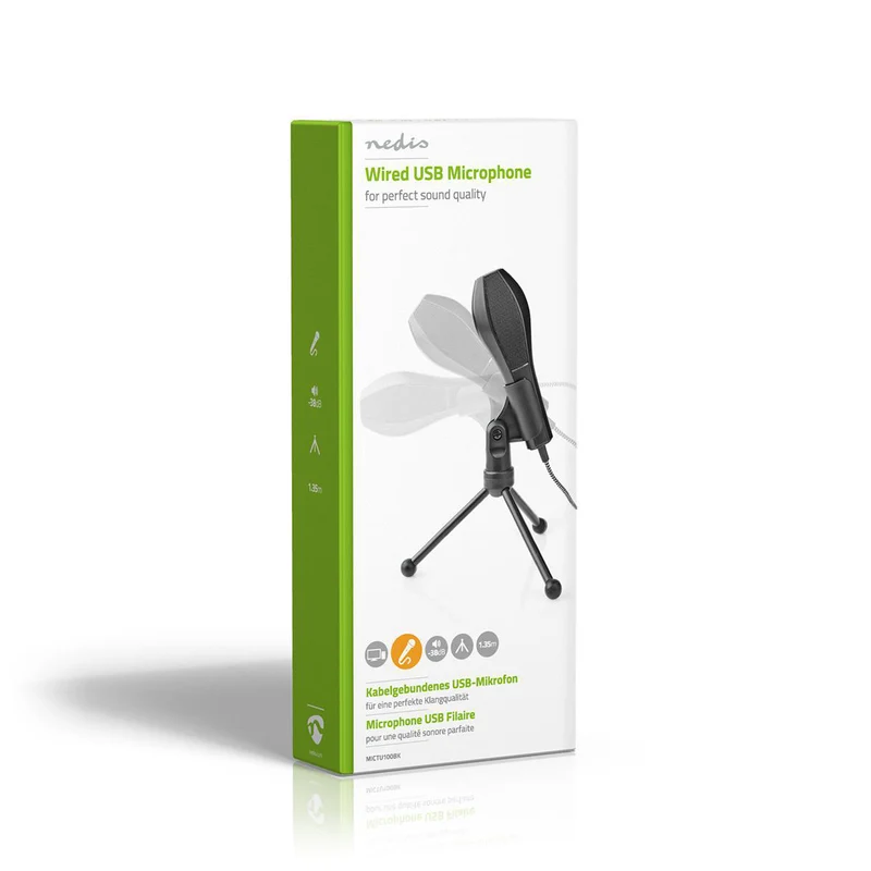 Microfoon Apparaat: Desktop / Notebook - Bedraad - 1x USB