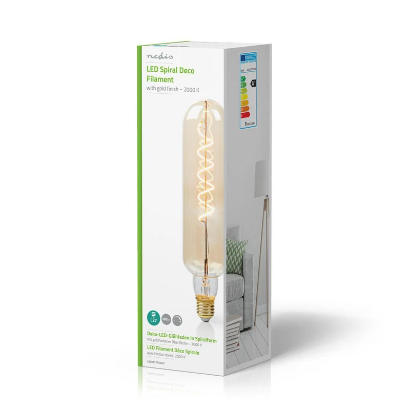 LED-Filamentlamp E27 T65 - 8.5W - 600 lm