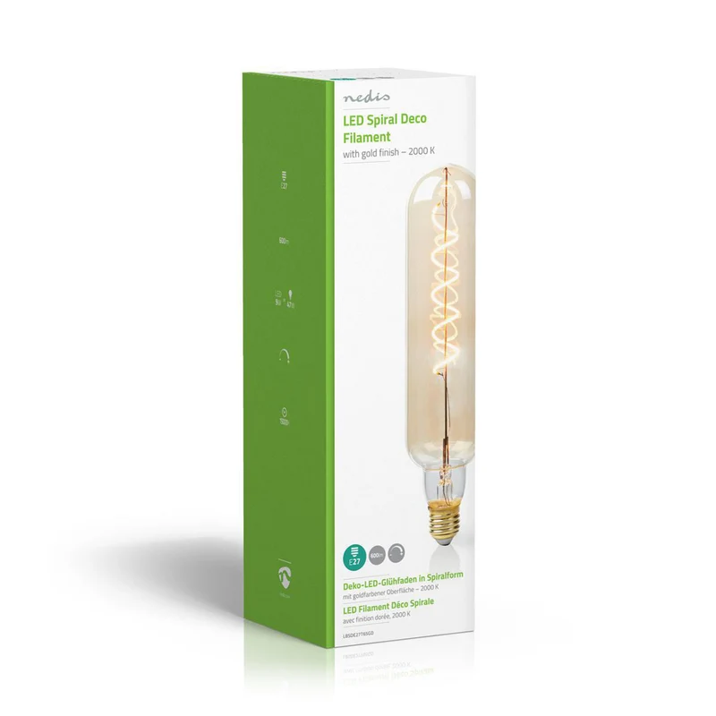 LED-Filamentlamp E27 T65 - 8.5W - 600 lm