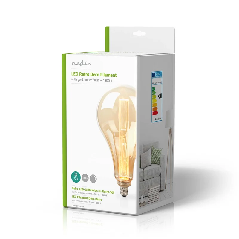LED-Filamentlamp E27 PS165 - 3.5W - 120 lm