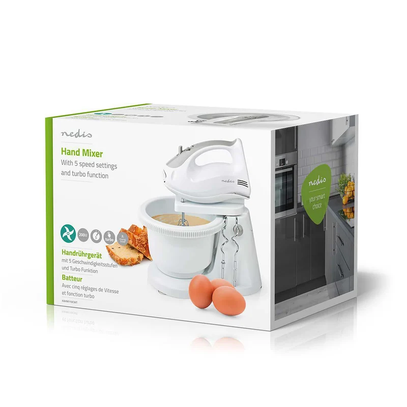 Handmixer 200W - 5-Snelheden - Turbo-functie