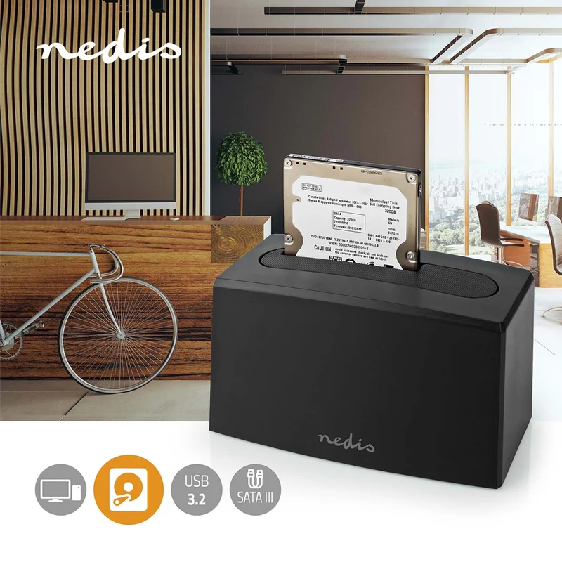 Docking Station voor Harde Schijf USB 3.2 Gen1 - USB Type-A - 1 Schijf