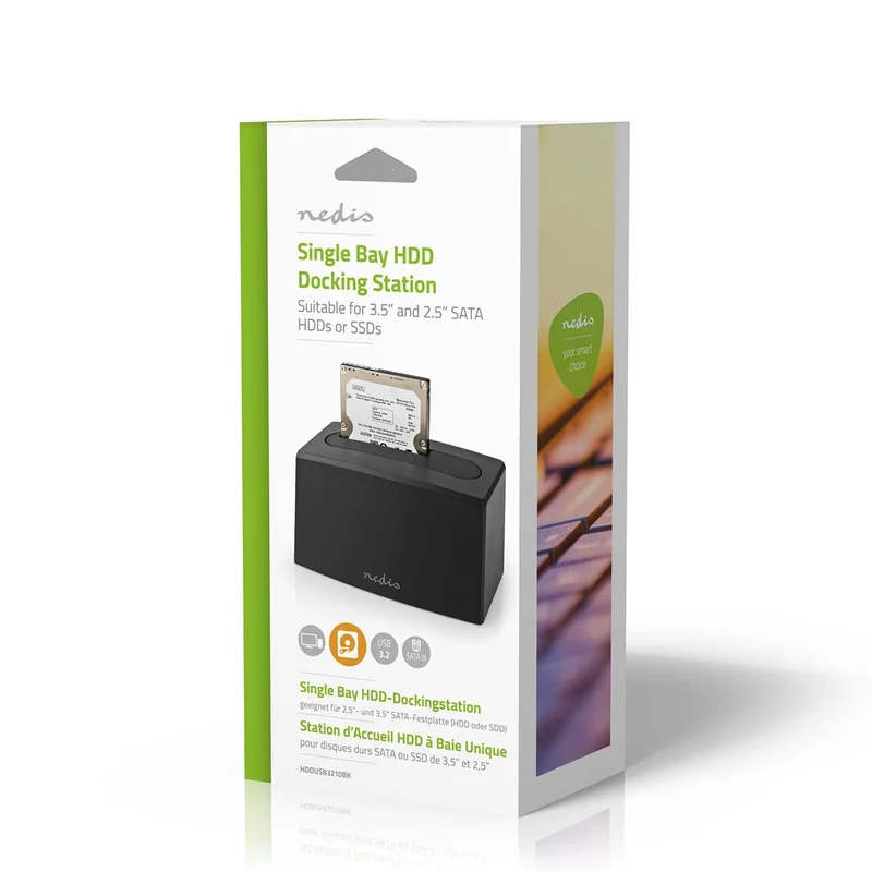 Docking Station voor Harde Schijf USB 3.2 Gen1 - USB Type-A - 1 Schijf