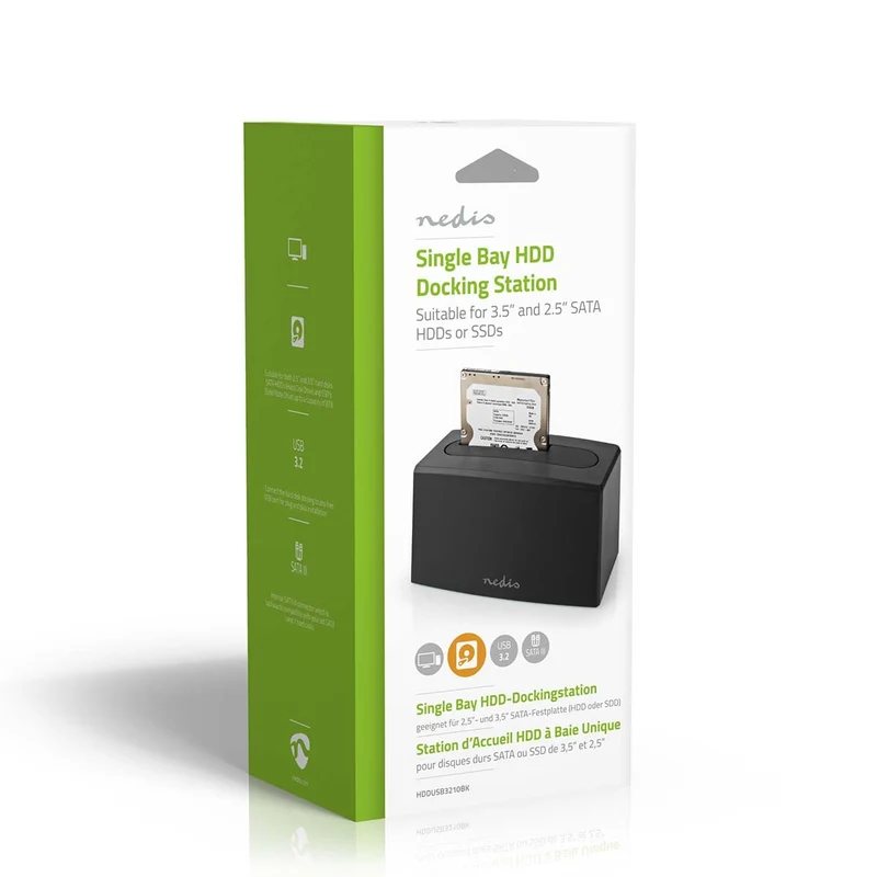 Docking Station voor Harde Schijf USB 3.2 Gen1 - USB Type-A - 1 Schijf