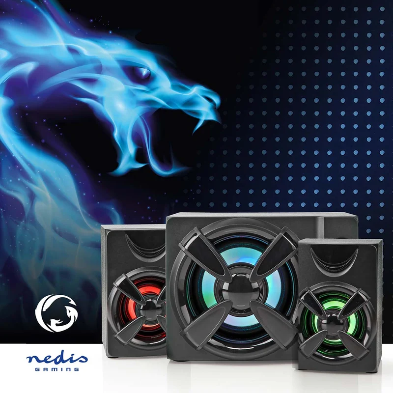 Gaming Speaker Speaker-kanalen: 2.1 - USB Gevoed - 3,5 mm Male