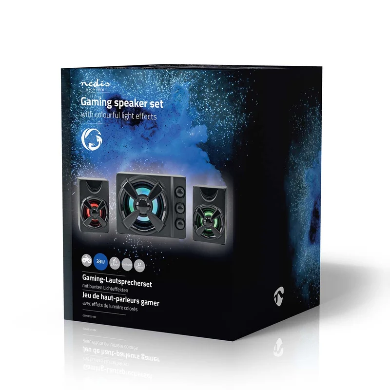 Gaming Speaker Speaker-kanalen: 2.1 - USB Gevoed - 3,5 mm Male