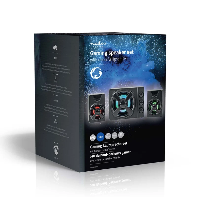 Gaming Speaker Speaker-kanalen: 2.1 - USB Gevoed - 3,5 mm Male