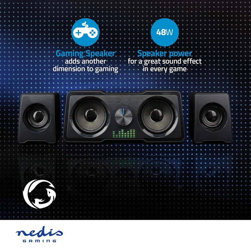 Gaming Speaker Speaker-kanalen: 2.2 - USB Gevoed - 3,5 mm Male