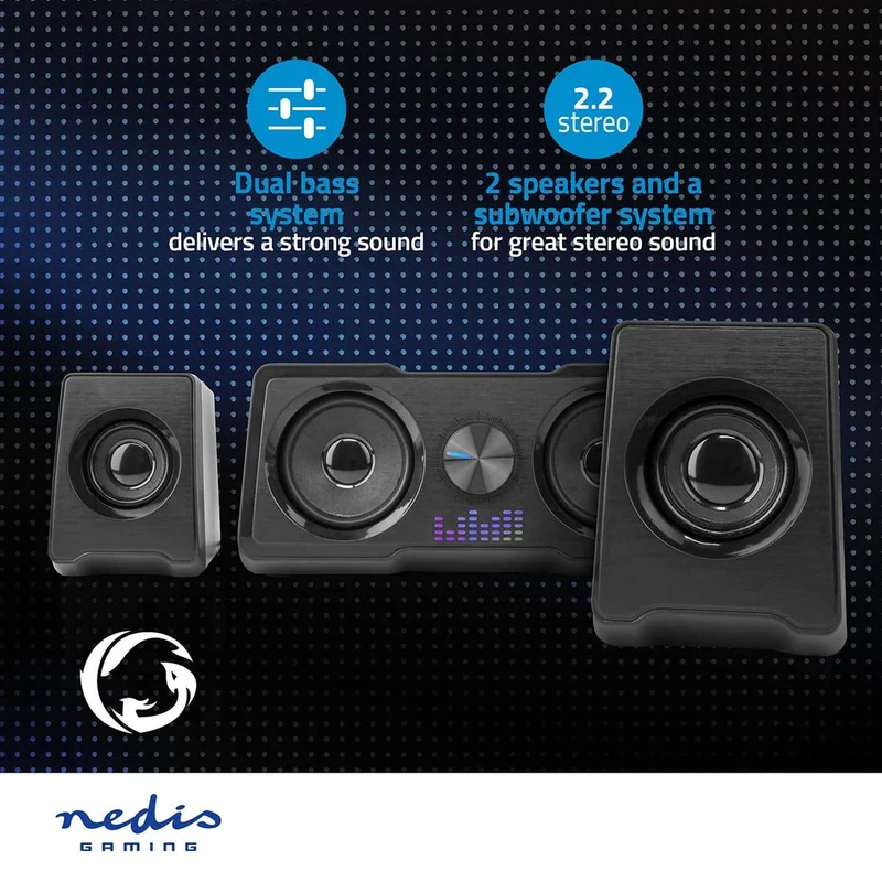 Gaming Speaker Speaker-kanalen: 2.2 - USB Gevoed - 3,5 mm Male