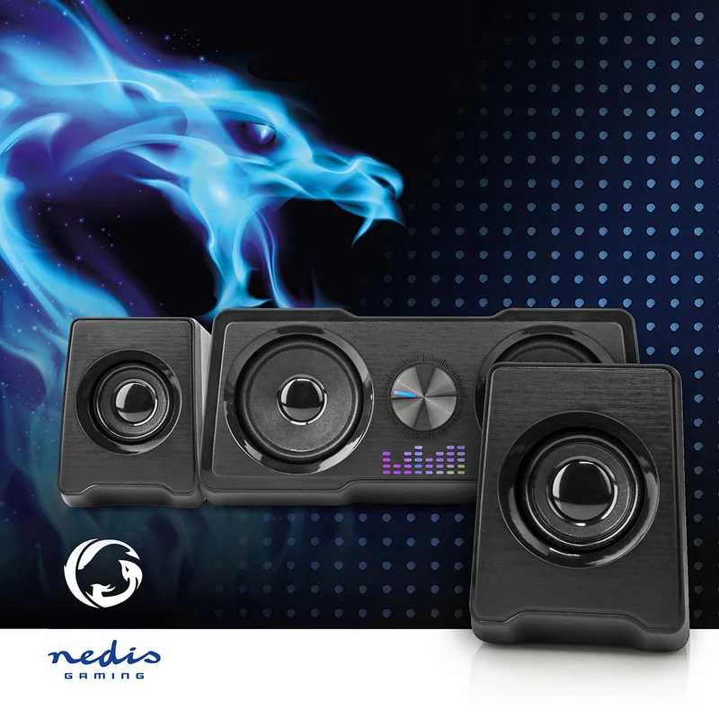 Gaming Speaker Speaker-kanalen: 2.2 - USB Gevoed - 3,5 mm Male