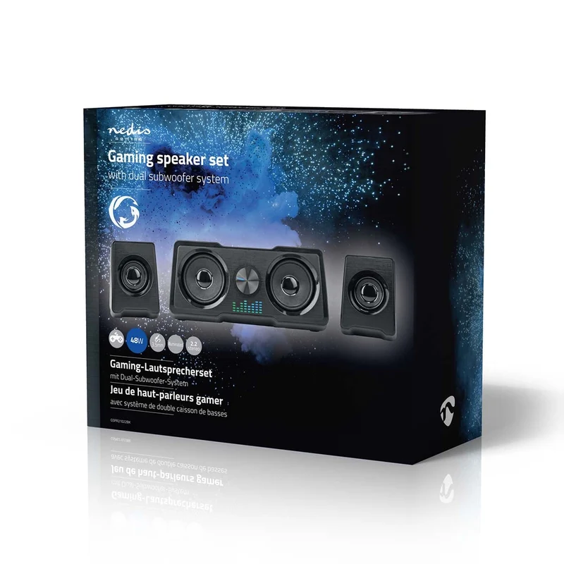 Gaming Speaker Speaker-kanalen: 2.2 - USB Gevoed - 3,5 mm Male
