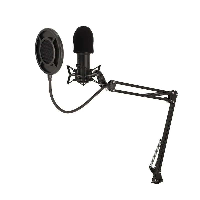 Streaming- en Gamingmicrofoon Apparaat: Desktop / Notebook - USB Type-A - Aan/uit knop