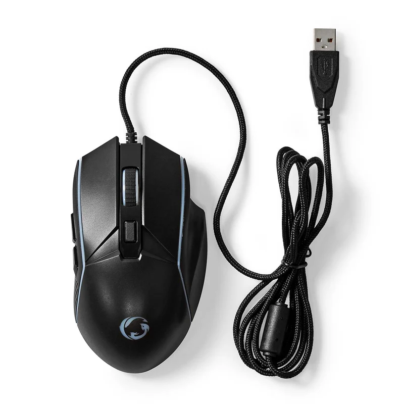 Gaming Muis Bedraad - 800 / 1200 / 2400 / 3200 / 4800 / 7200 dpi - Instelbare DPI