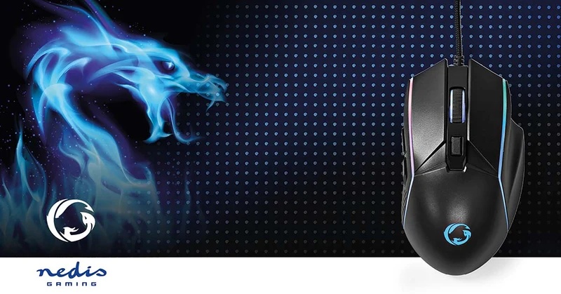 Gaming Muis Bedraad - 800 / 1200 / 2400 / 3200 / 4800 / 7200 dpi - Instelbare DPI
