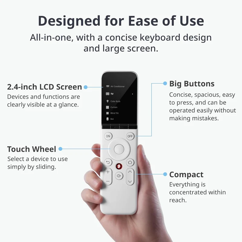 SwitchBot Comando para Controlo Remoto Inteligente de Dispositivos IR, Bluetooth e SwitchBot - SwitchBot Universal Remote