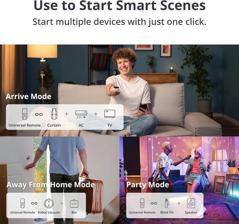 SwitchBot Comando para Controlo Remoto Inteligente de Dispositivos IR, Bluetooth e SwitchBot - SwitchBot Universal Remote