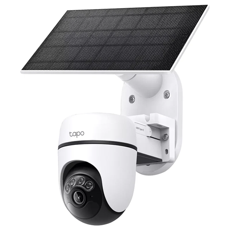 TP-Link Câmara de Vigilância Pan/Tilt 2K 3MP com Bateria e Painel Solar - TP-Link Tapo TC90 KIT