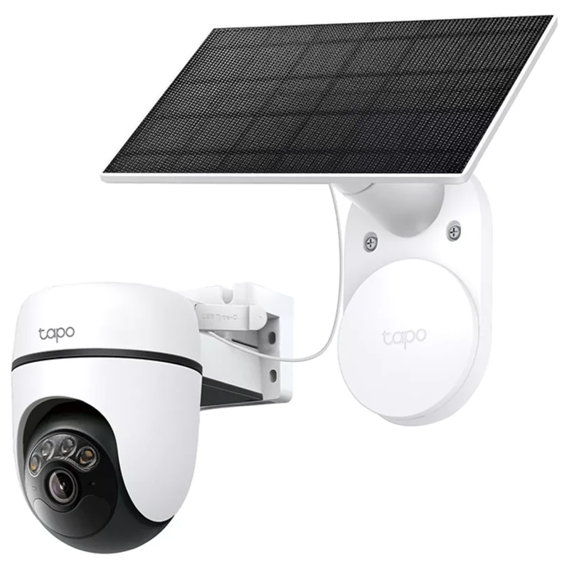TP-Link Câmara de Vigilância Pan/Tilt 2K 3MP com Bateria e Painel Solar - TP-Link Tapo TC90 KIT