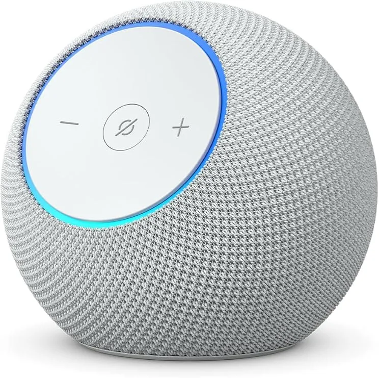Amazon Alexa com som ambiente e hub integrado - Echo Dot Max (Branco Glaciar)