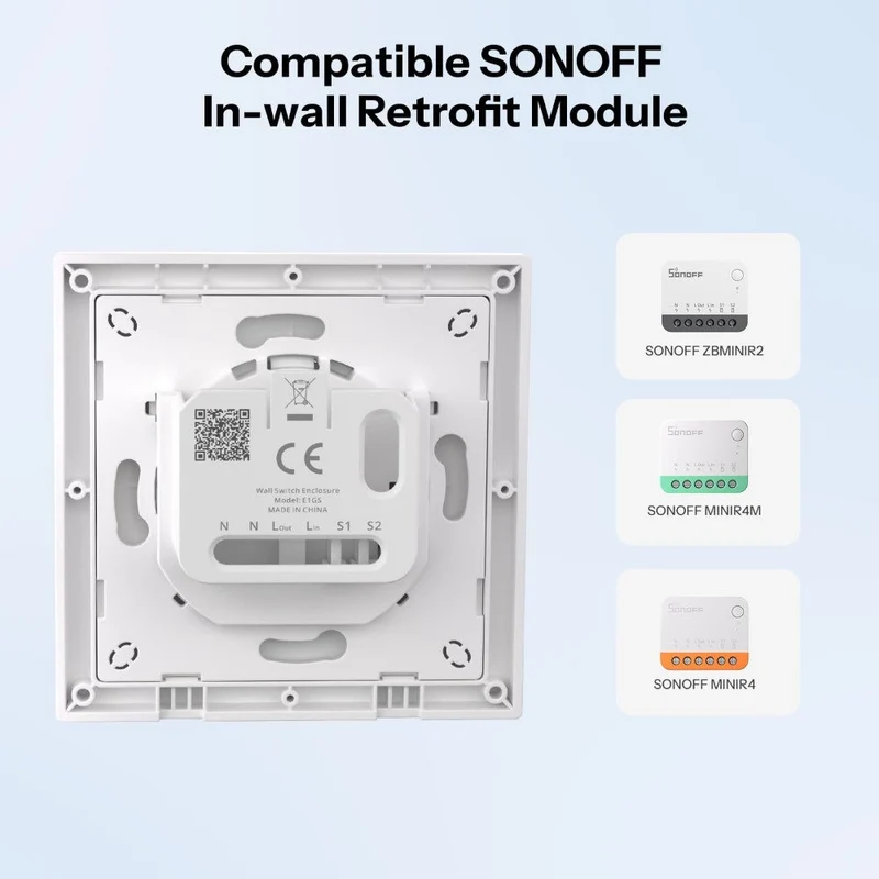 Sonoff Interruptor de Parede Inteligente (Série Fusion) - Sonoff E1GS